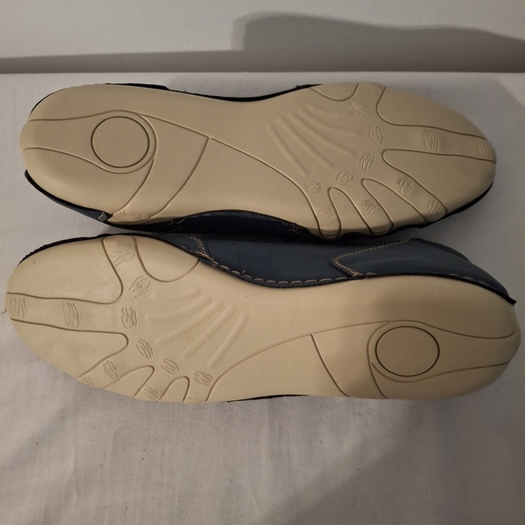 Salkin Blue and Tan Slip On Men's Sneakers with Durable Design - Picture 4 of 6